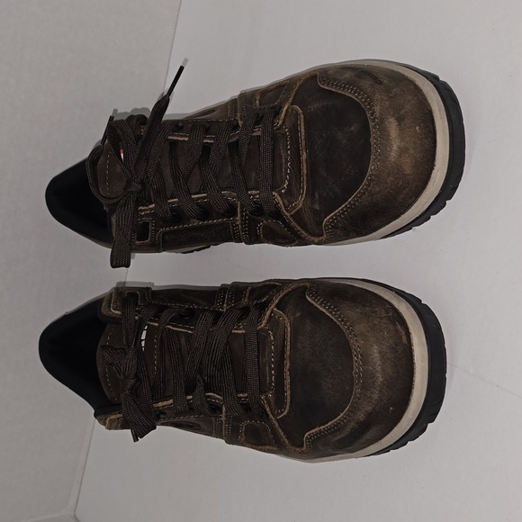 Airwalk Other - Airwalk Brown Leather Safety Sneakers Composite Toe Mens Size 11.5